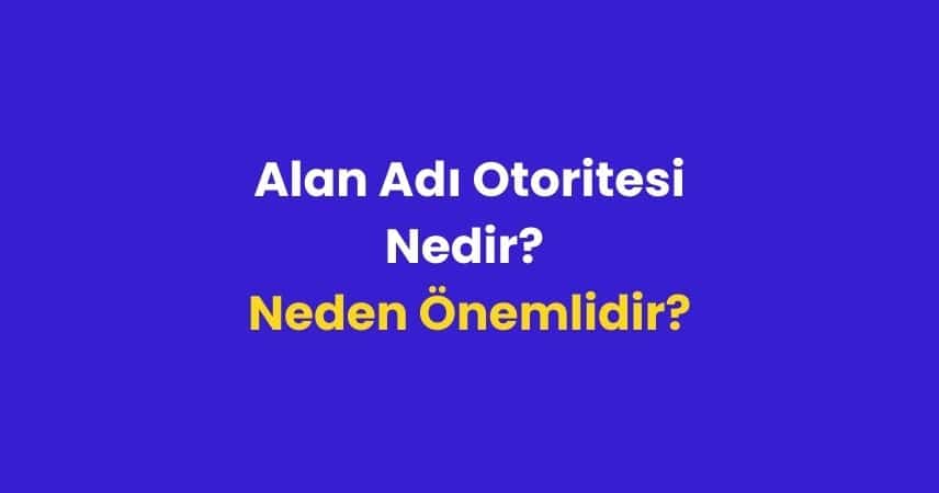 Alan Adı Otoritesi Nedir? Neden Önemlidir ve Nasıl Çalışır?