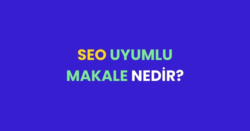seo uyumlu makale nedir